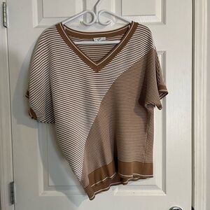 Asymmetrical V-Neck Women's Top